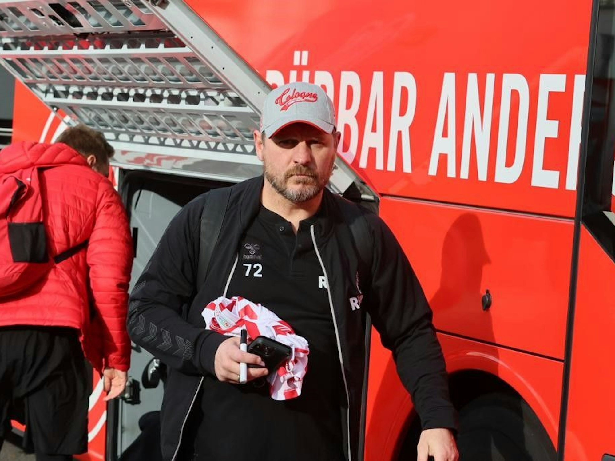 Steffen Baumgart vor der Abreise nach Berlin.