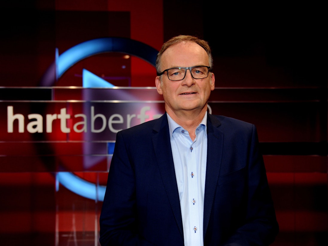 Frank Plasberg, TV-Moderator, aufgenommen in der ARD-Talkshow „Hart aber Fair“. Nach fast 22 Jahren gibt Plasberg die Moderation der Talkshow ab.
