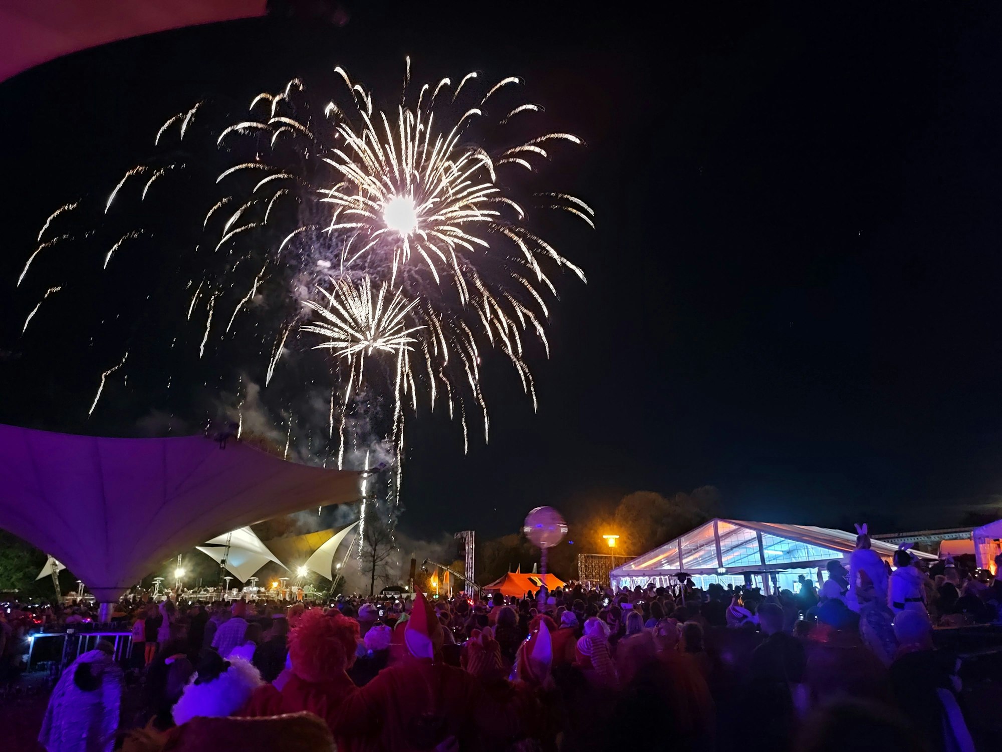 Feuerwerk bei einer Veranstaltung.