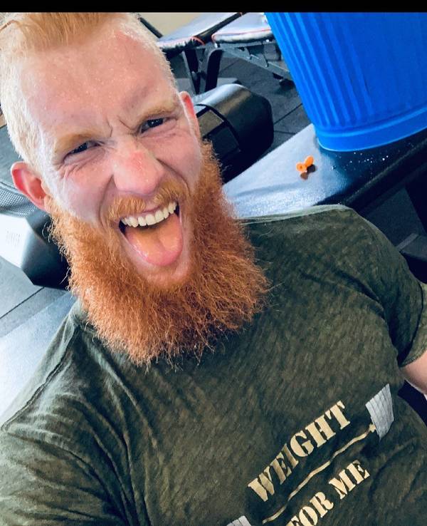 Marcel Lamée mit einem Selfie nach dem Training.