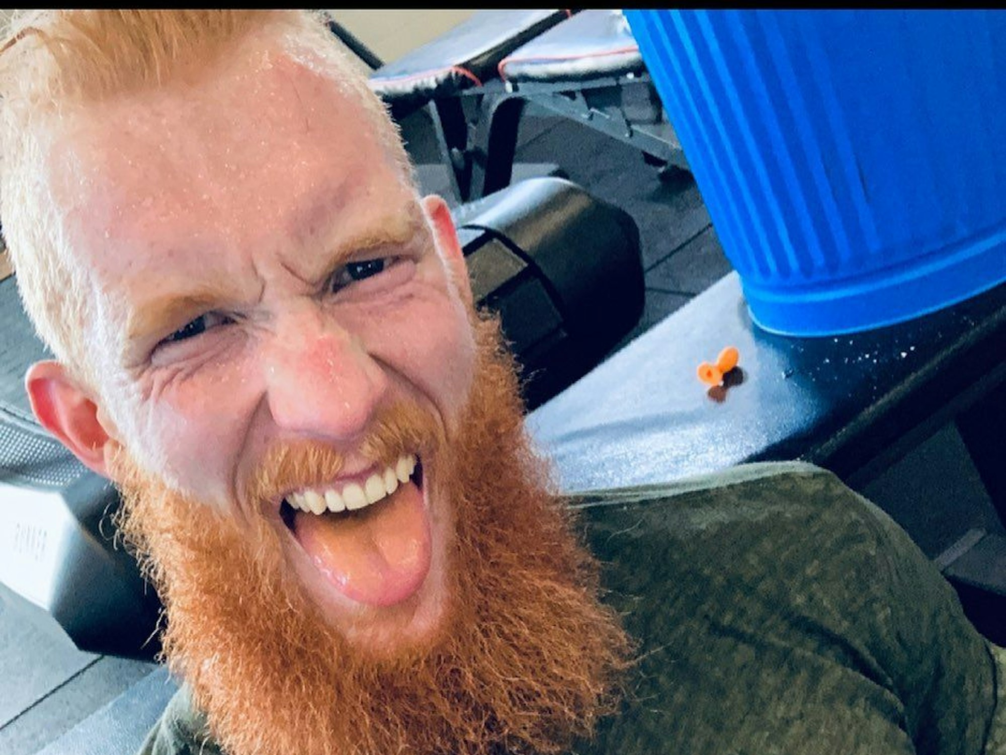 Marcel Lamée mit einem Selfie nach dem Training.