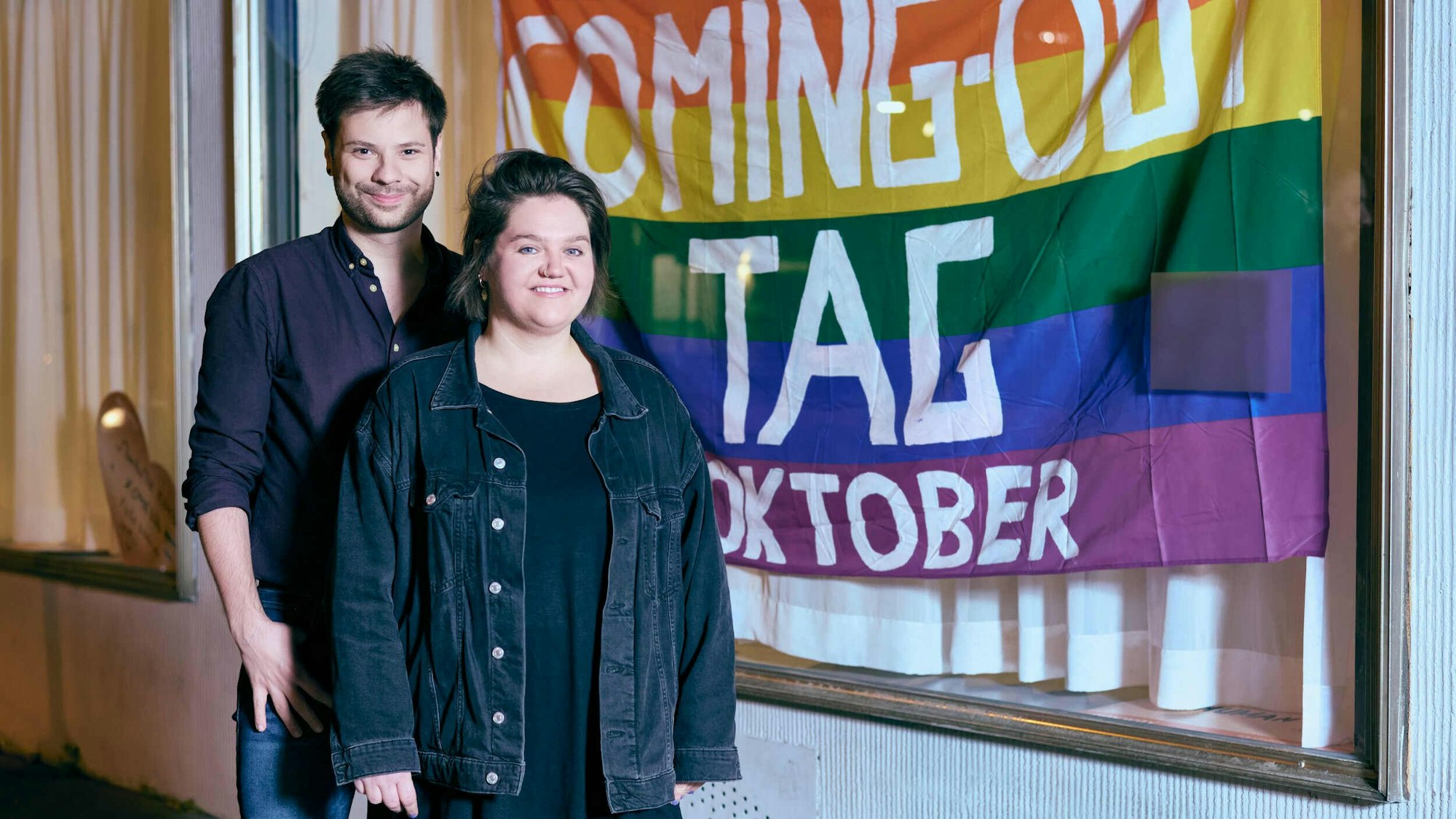 Die beiden Fachberater des Jugendzentrums Anyway Rabea Maas und Dominik Weiss