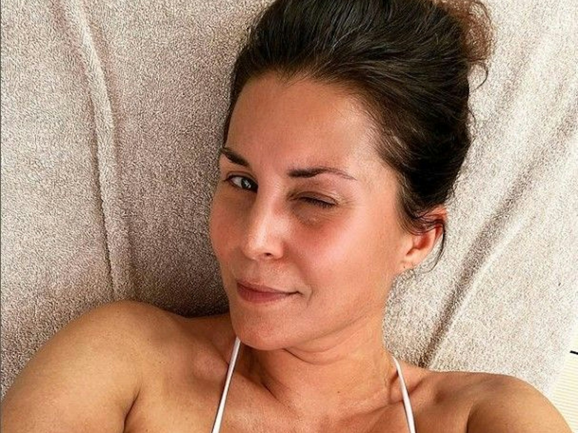 Vanessa Blumhagen, hier auf einem ihrer zahlreichen Instagram-Selfies am 19. Juni, feierte ihren 45. Geburtstag.