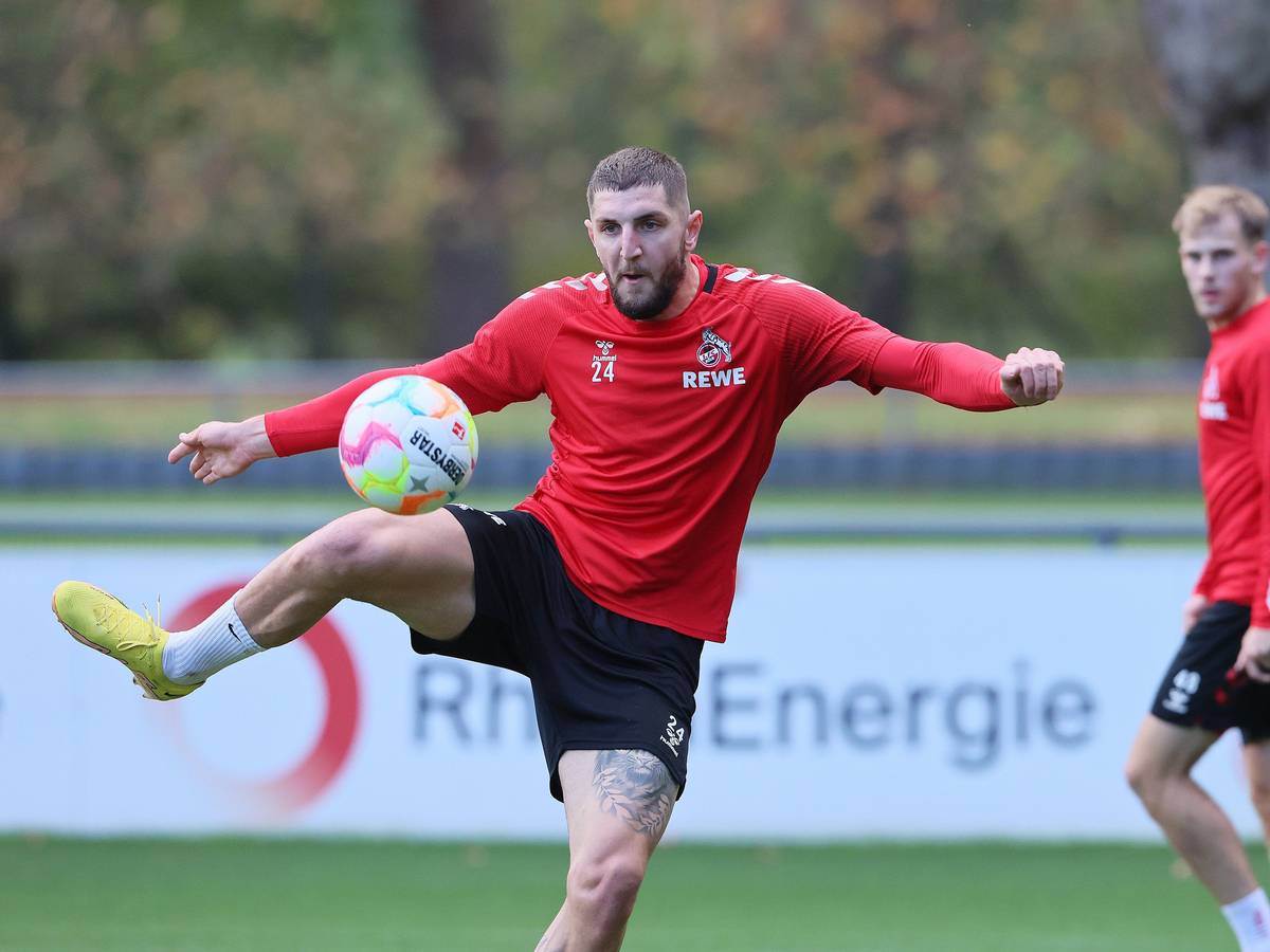 Jeff Chabot im Training des 1. FC Köln.