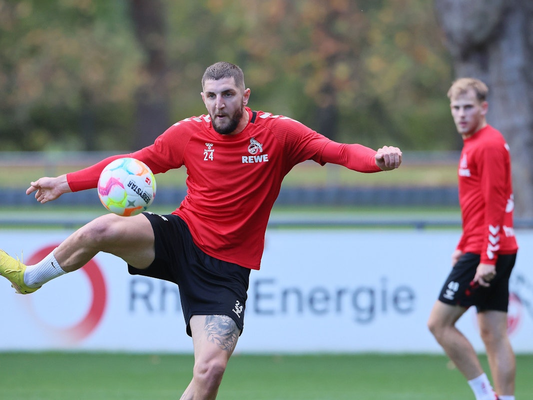 Jeff Chabot im Training des 1. FC Köln.
