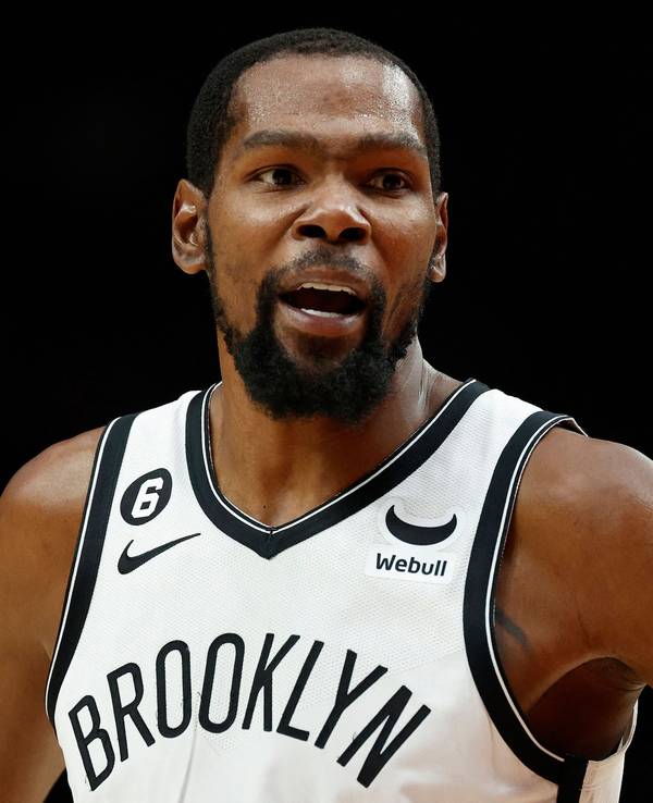 Brooklyn-Star Kevin Durant beim Spiel gegen Portland Trail Blazers.