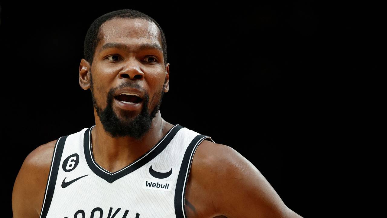 Brooklyn-Star Kevin Durant beim Spiel gegen Portland Trail Blazers.