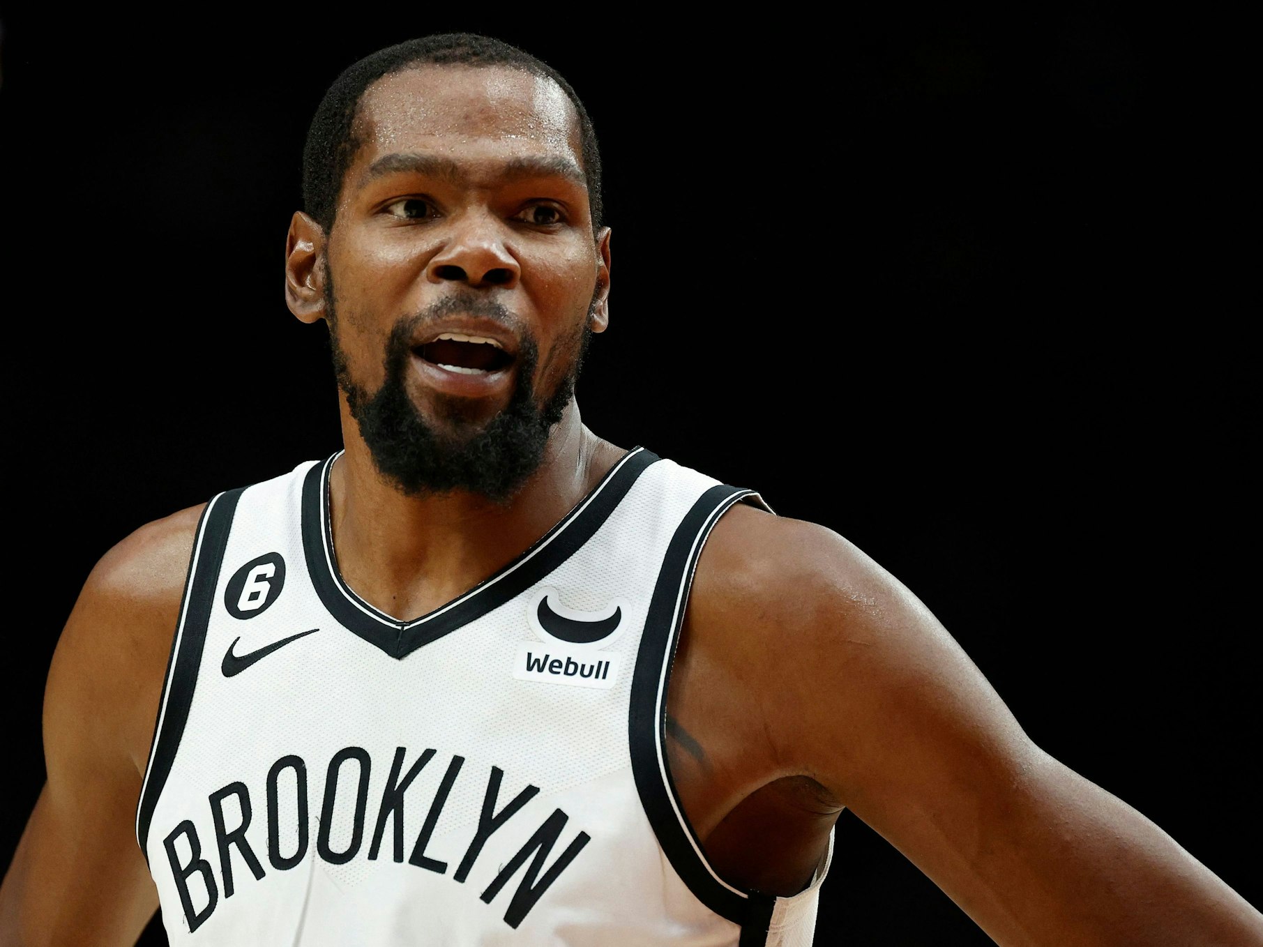 Brooklyn-Star Kevin Durant beim Spiel gegen Portland Trail Blazers.
