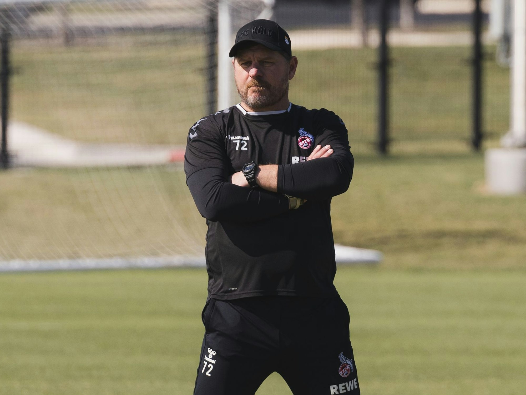 Steffen Baumgart am 17. November 2022 beim FC-Training in Austin/Texas. Quelle: 1. FC Köln.