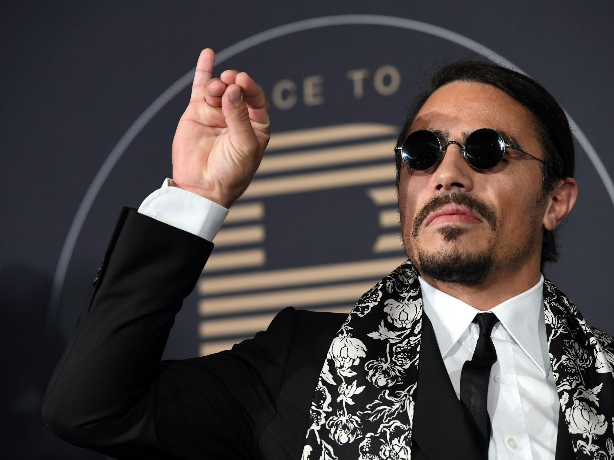 Nusret Gökçe alias „Salt Bae“ am 25.11.2017 in Berlin beim „PLACE TO B“-Award.