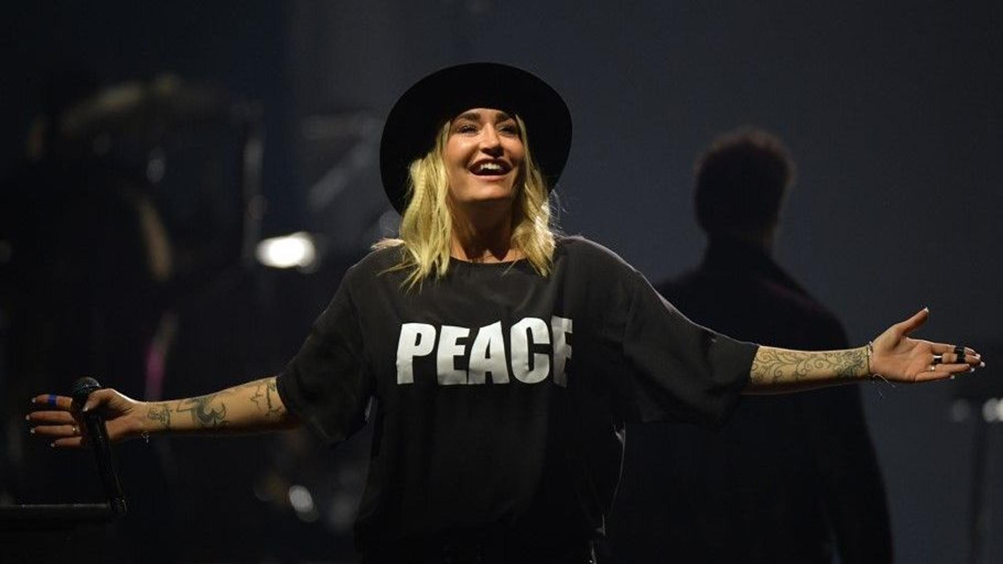 Sängerin Sarah Connor bei ihrem Konzert am 26. März in der Bremer ÖVB-Arena.