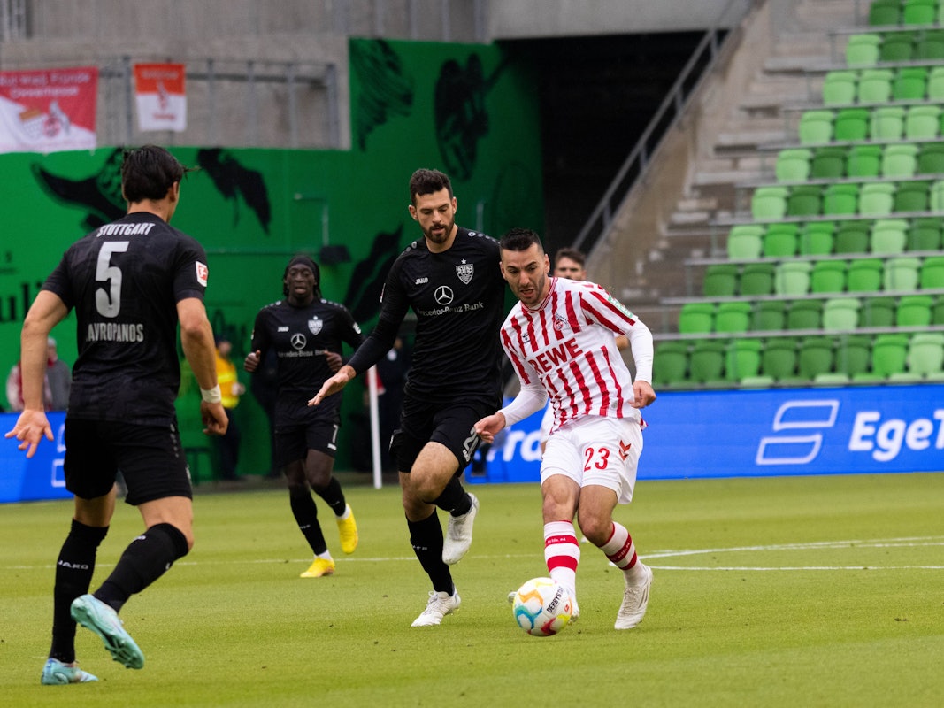 Sargis Adamyan im Spiel des 1. FC Köln gegen den VfB Stuttgart.