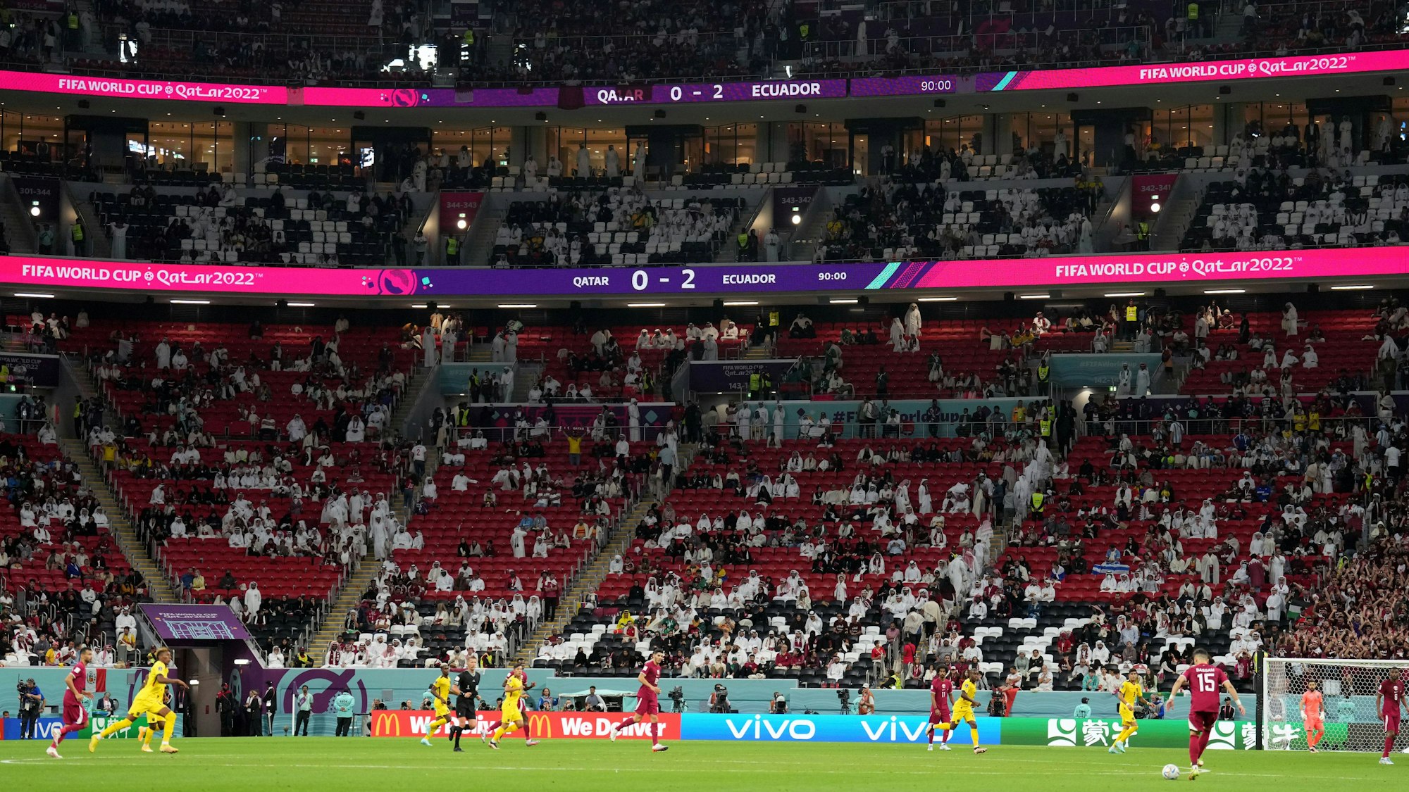 WM-Stimmung in Katar? Viele Fans verließen das Stadion vorzeitig.