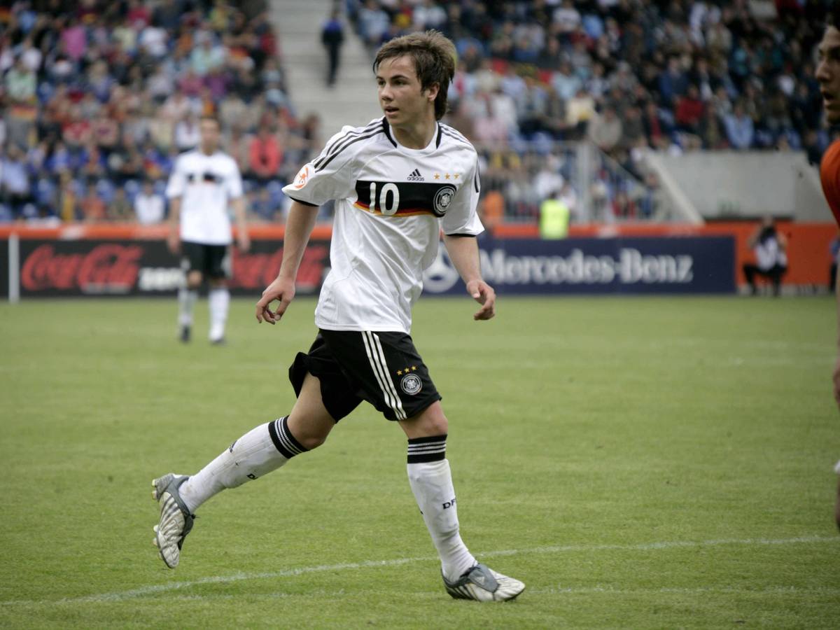 Deutschlands WM-Held von 2014, Mario Götze. Hier bei der U17-Nationalmannschaft am 18. Mai 2009.