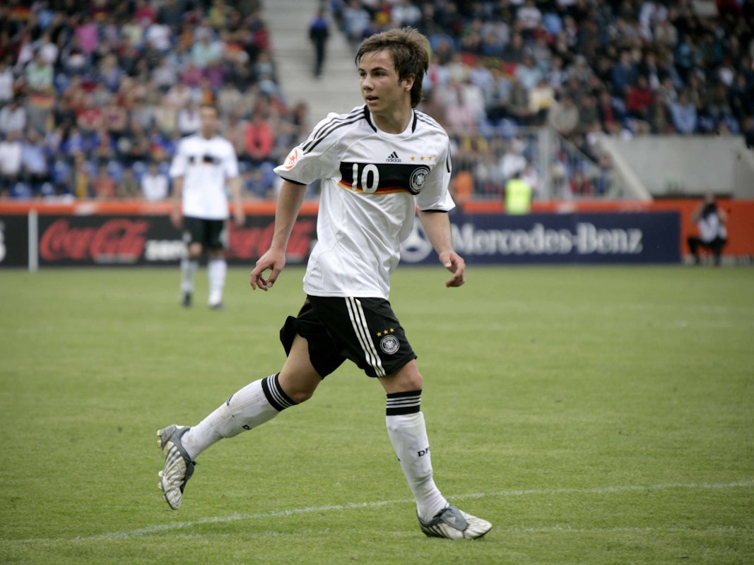 Deutschlands WM-Held von 2014, Mario Götze. Hier bei der U17-Nationalmannschaft am 18. Mai 2009.