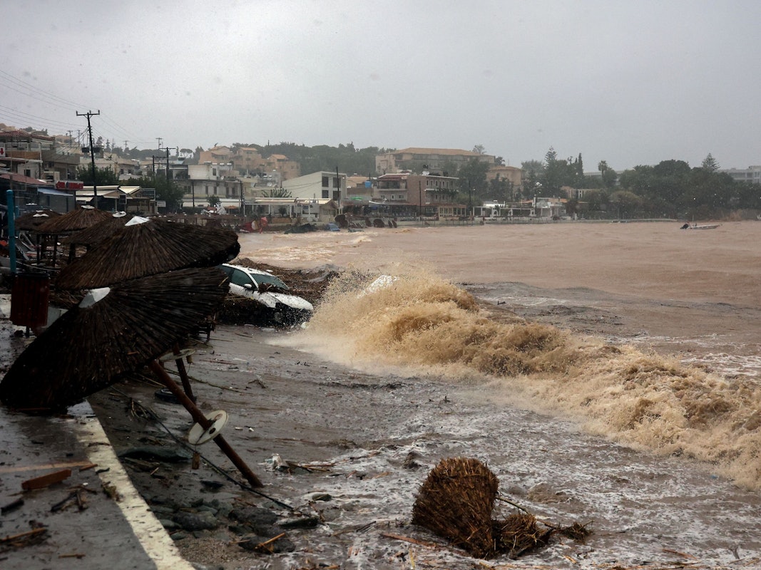 Erst im Oktober 2022 wurde die griechische Insel von einem schweren Unwetter überrascht.