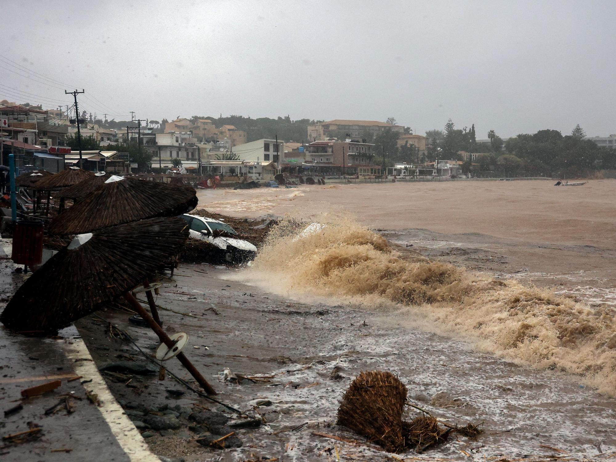 Erst im Oktober 2022 wurde die griechische Insel von einem schweren Unwetter überrascht.