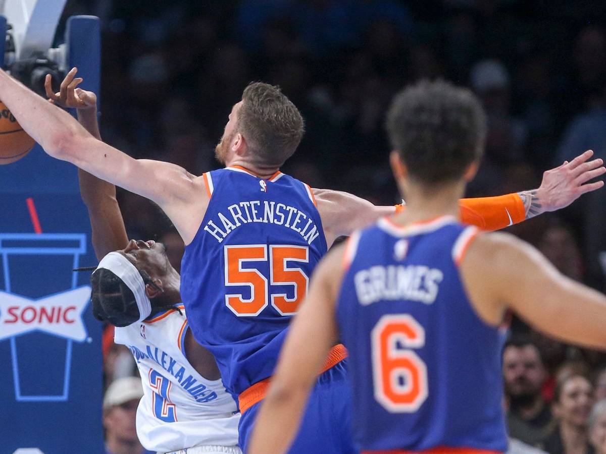 Isaiah Hartenstein im Trikot der New York Knicks.