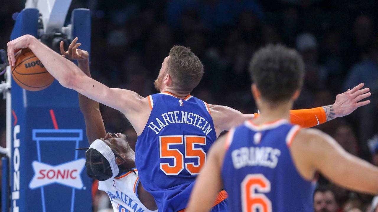 Isaiah Hartenstein im Trikot der New York Knicks.
