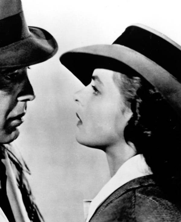 Humphrey Bogart und Ingrid Bergman in Casablanca (1942; Warner Studios)