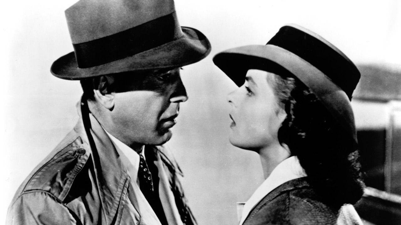 Humphrey Bogart und Ingrid Bergman in Casablanca (1942; Warner Studios)