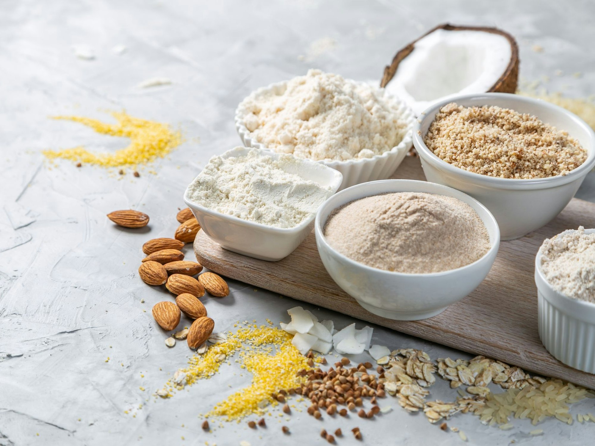 Mehl ist eine Grundzutat in vielen Gerichten.