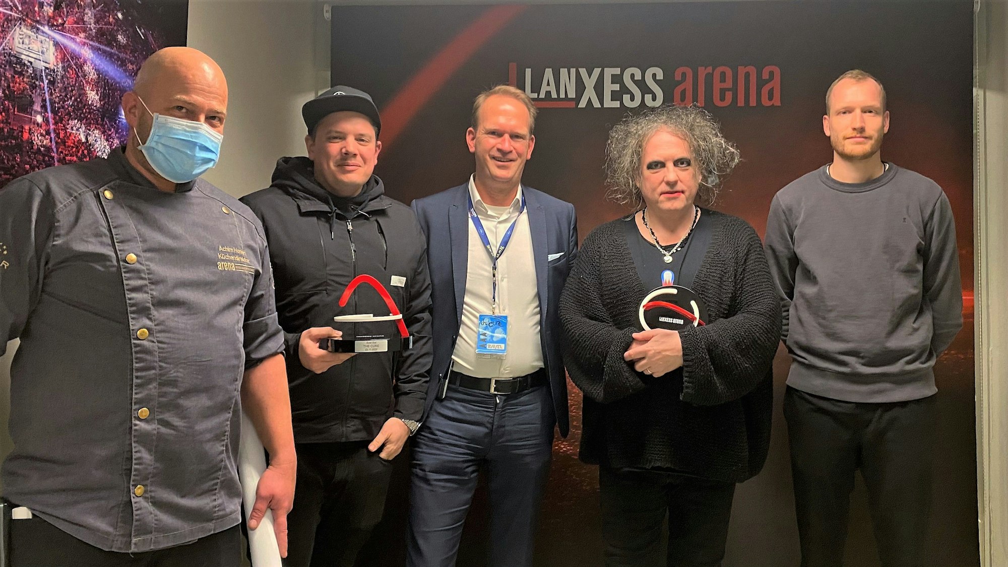 Übergabe des Awards an The Cure in Köln.