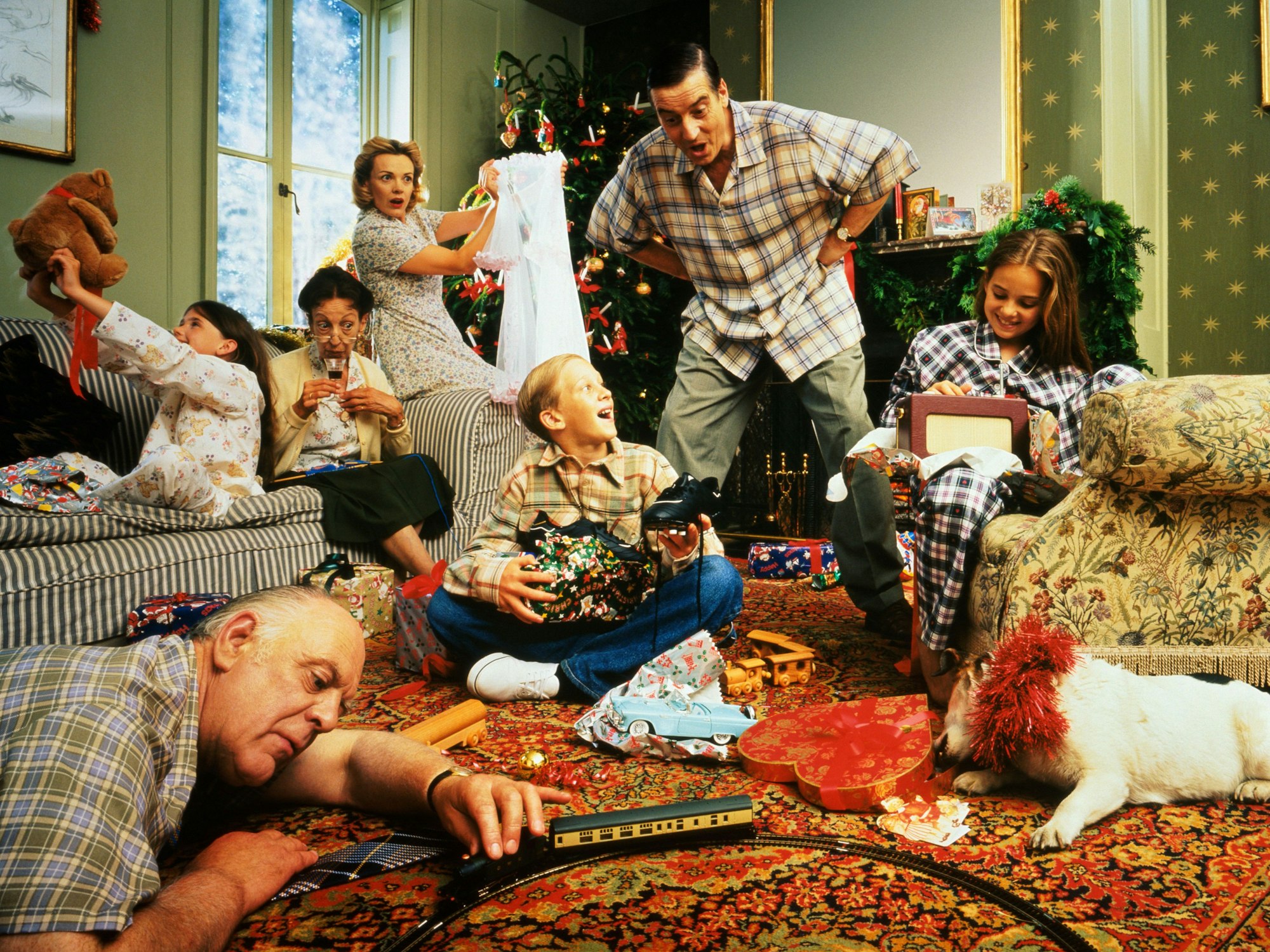 Schöne Bescherung im Mehrgenerationen-Haushalt.