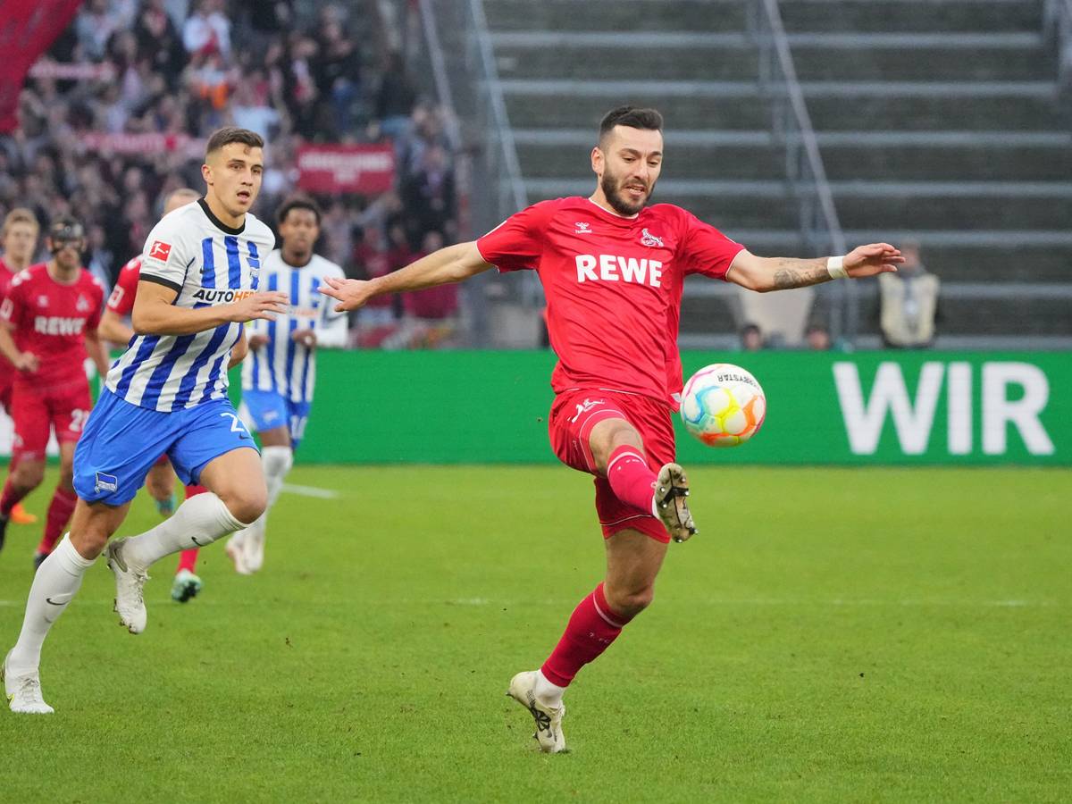 Sargis Adamyan bei der Niederlage des 1. FC Köln bei Hertha BSC.