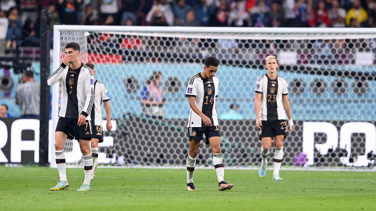 Die Deutsche Nationalmannschaft ist niedergeschlagen.