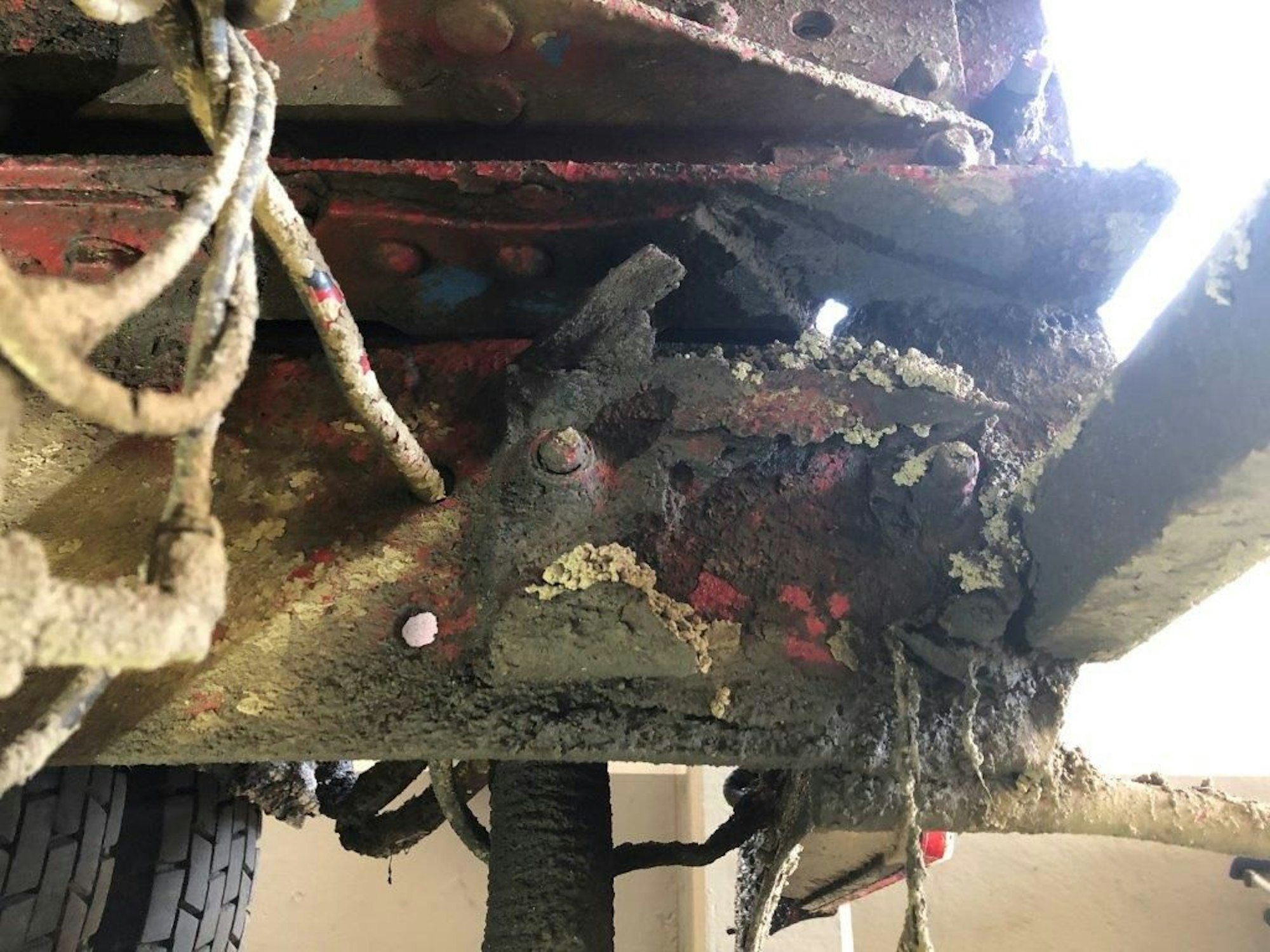 Der Lkw war erheblich durchgerostet.