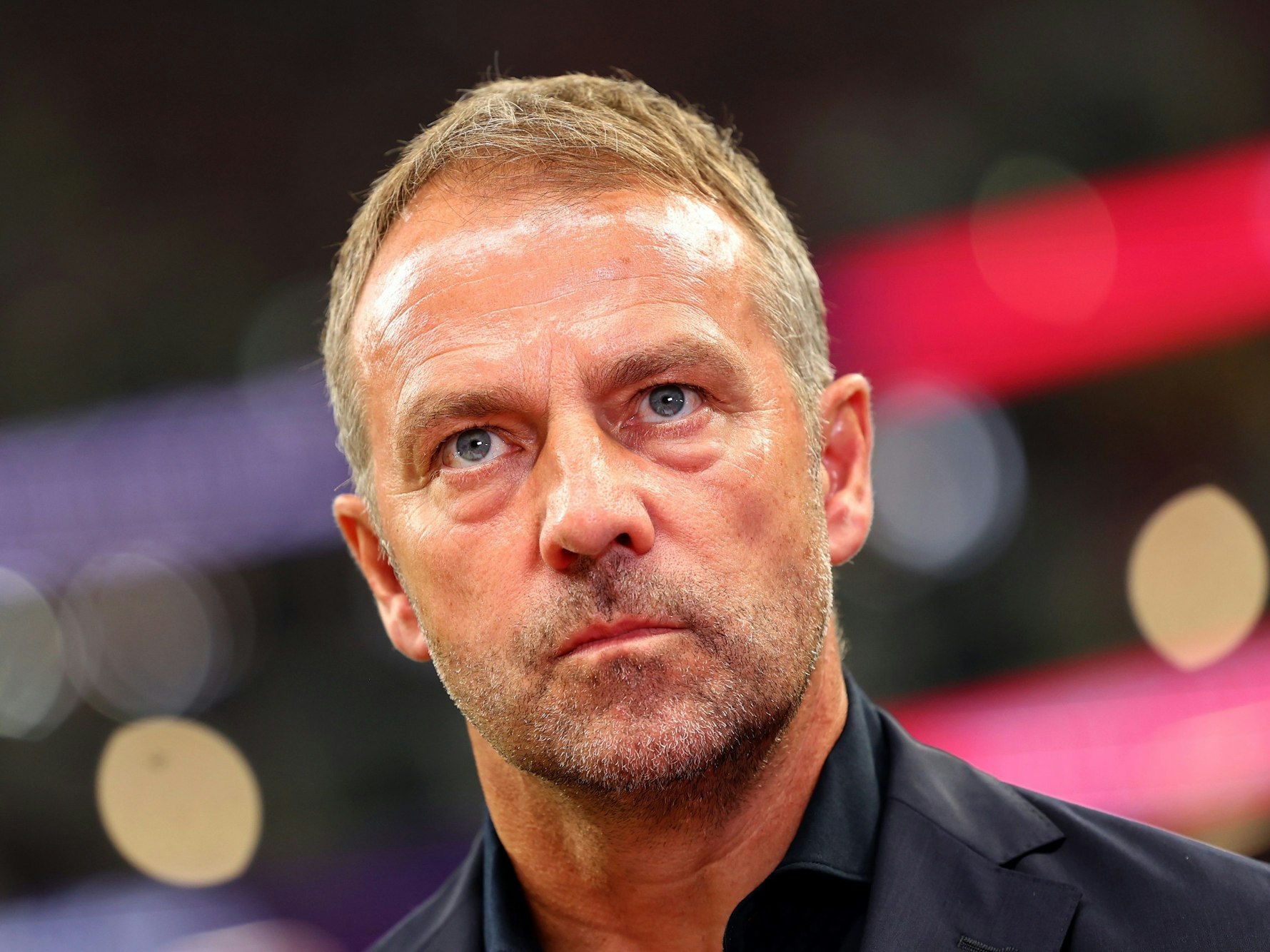 Deutschlands Trainer Hans-Dieter Flick vor dem Anstoß.