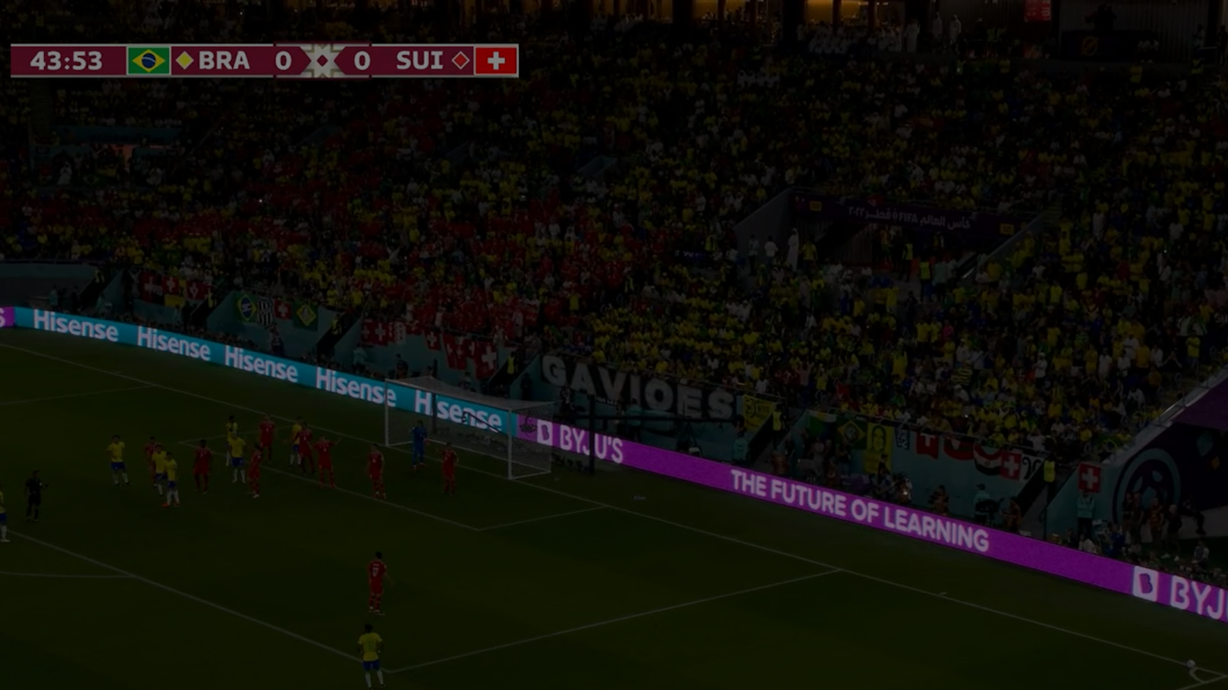 Flutlicht-Ausfall im Stadion 974 in Doha.