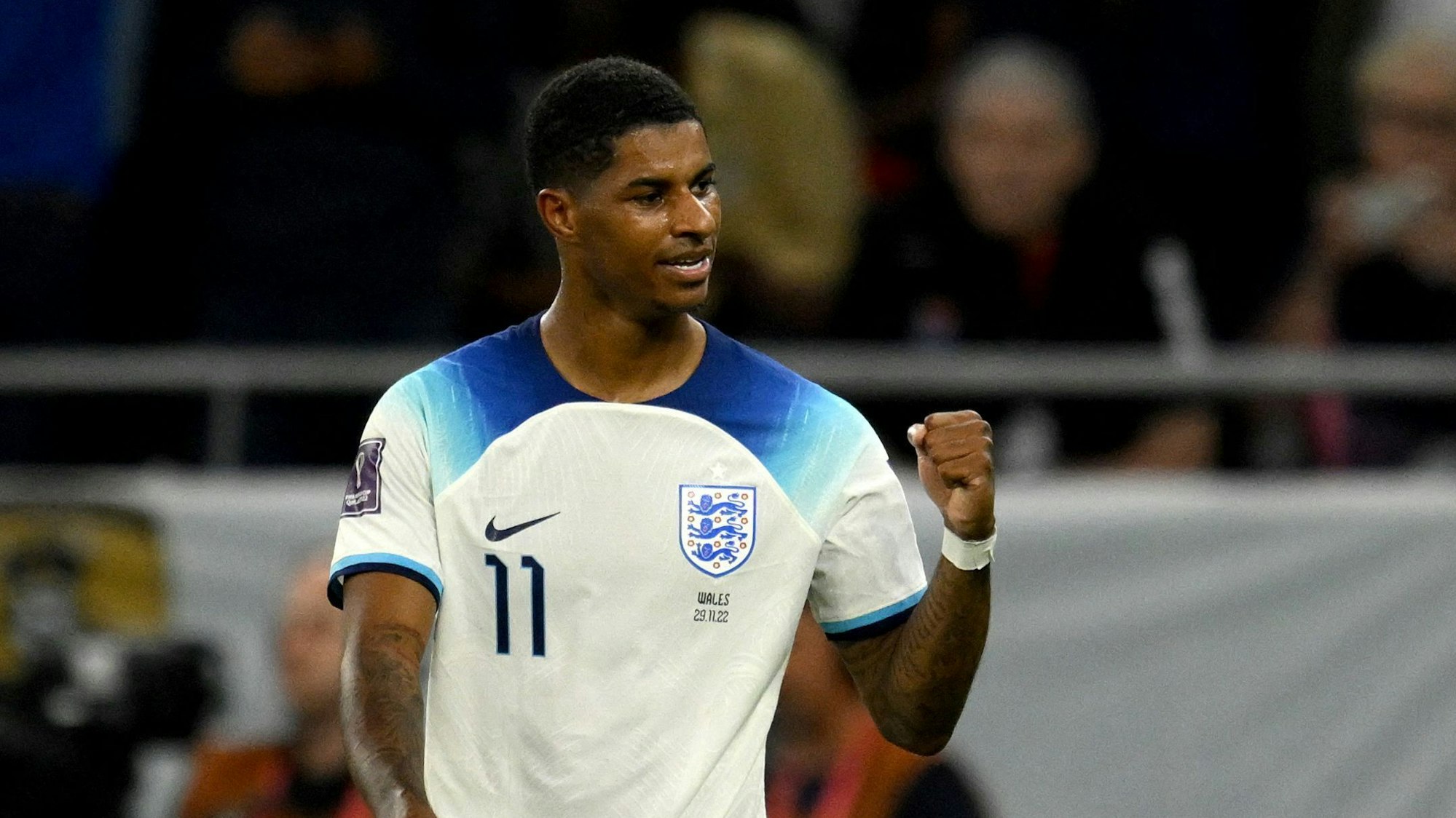 Marcus Rashford ballt die Faust.