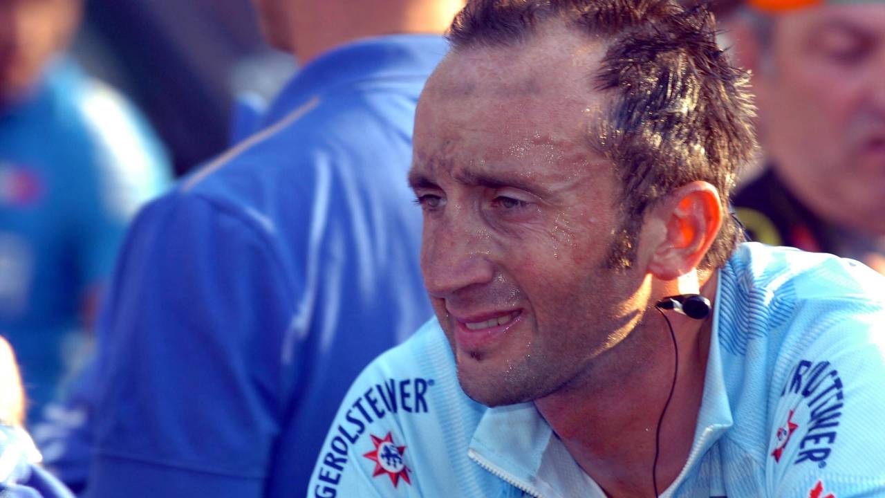 Davide Rebellin (Italien / Gerolsteiner) auf dem Rad.