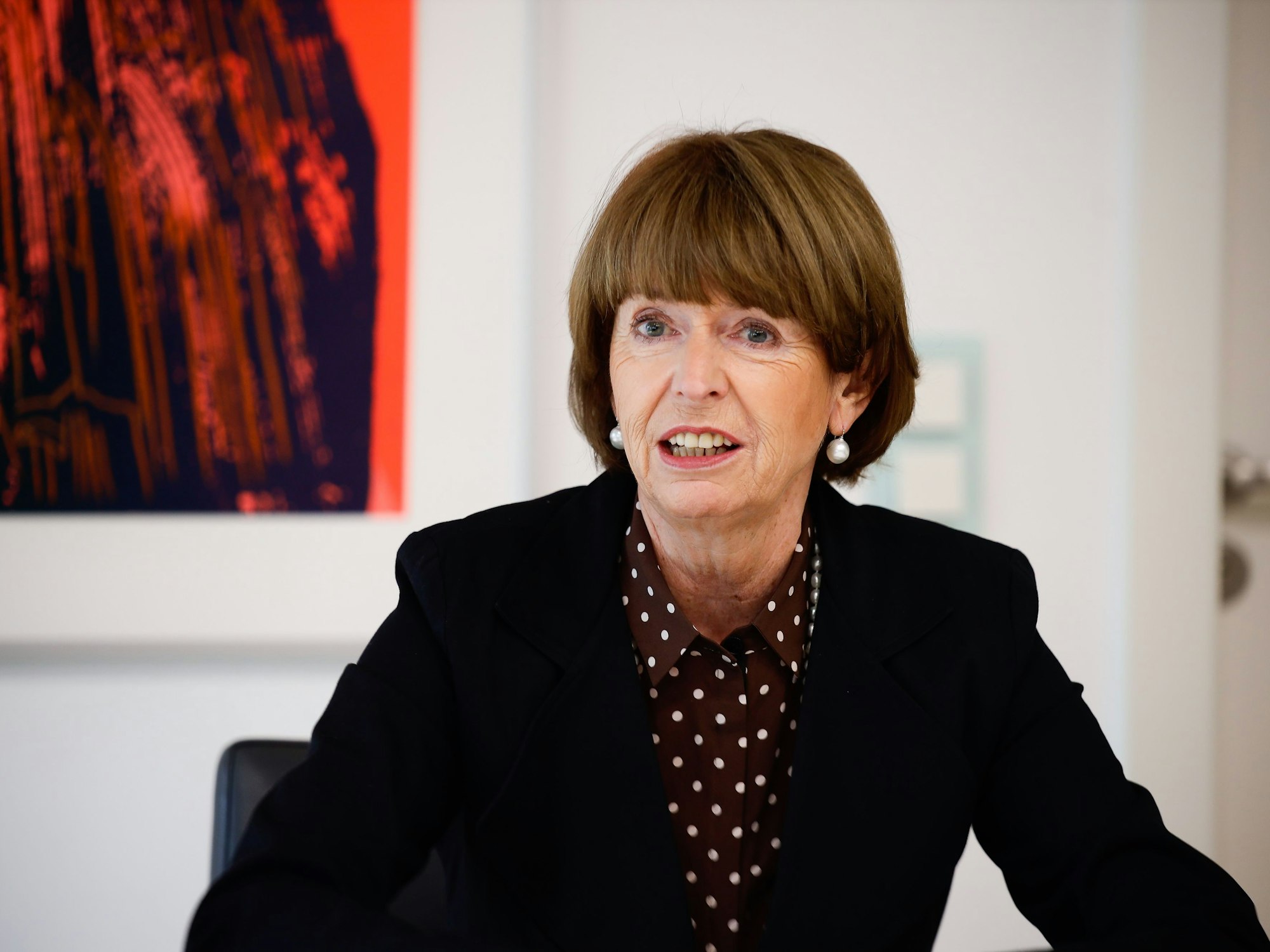 Henriette Reker im Interview im Historischen Rathaus in Köln.