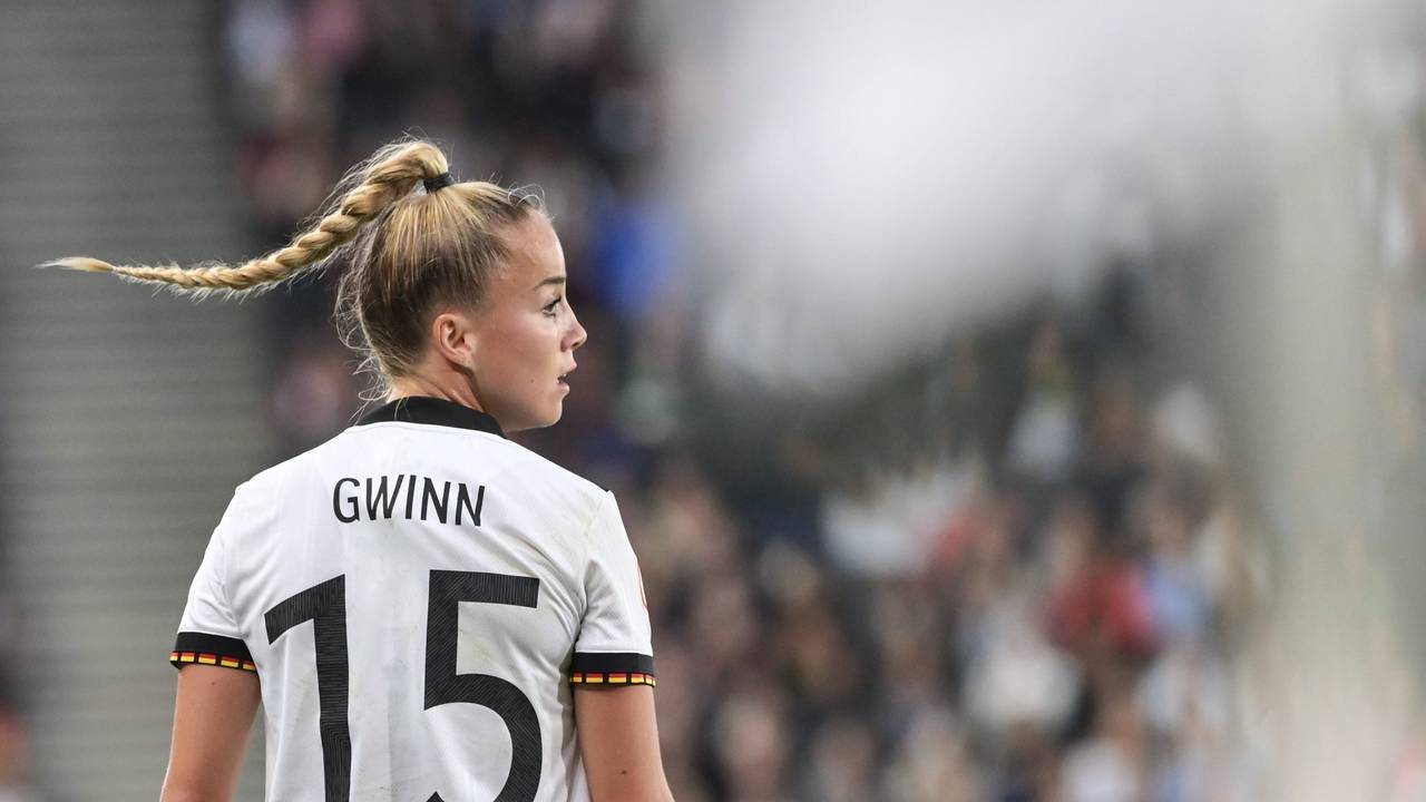 DFB-Nationalspielerin Giulia Gwinn im EM-Halbfinale der Frauen am 27. Juli 2022 gegen Frankreich (2:1).