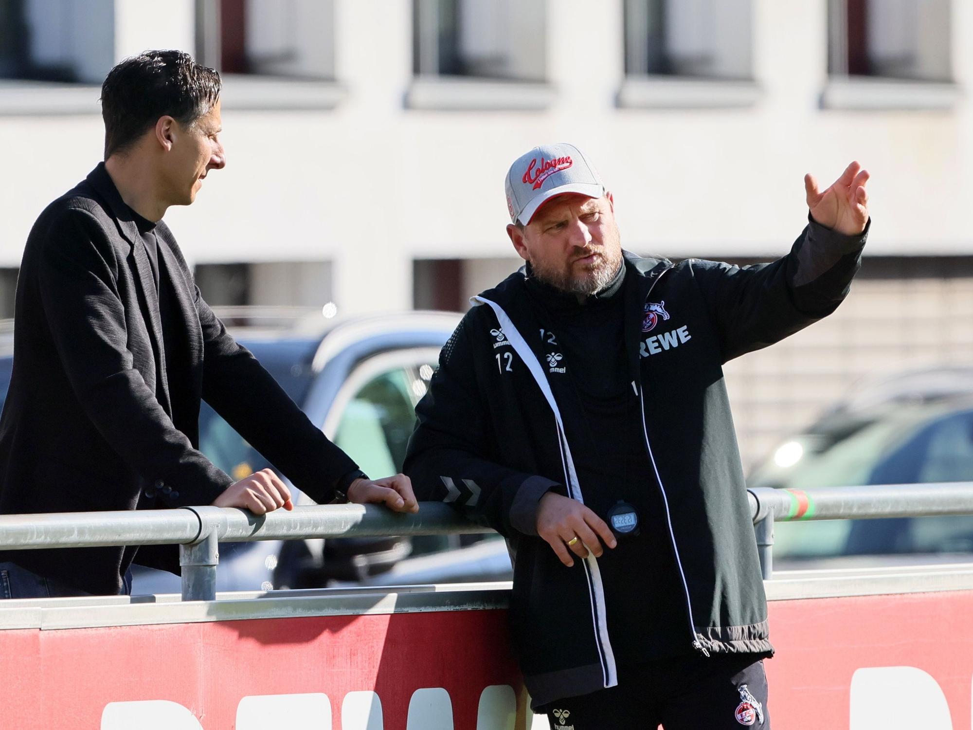 Christian Keller im Gespräch mit Steffen Baumgart.