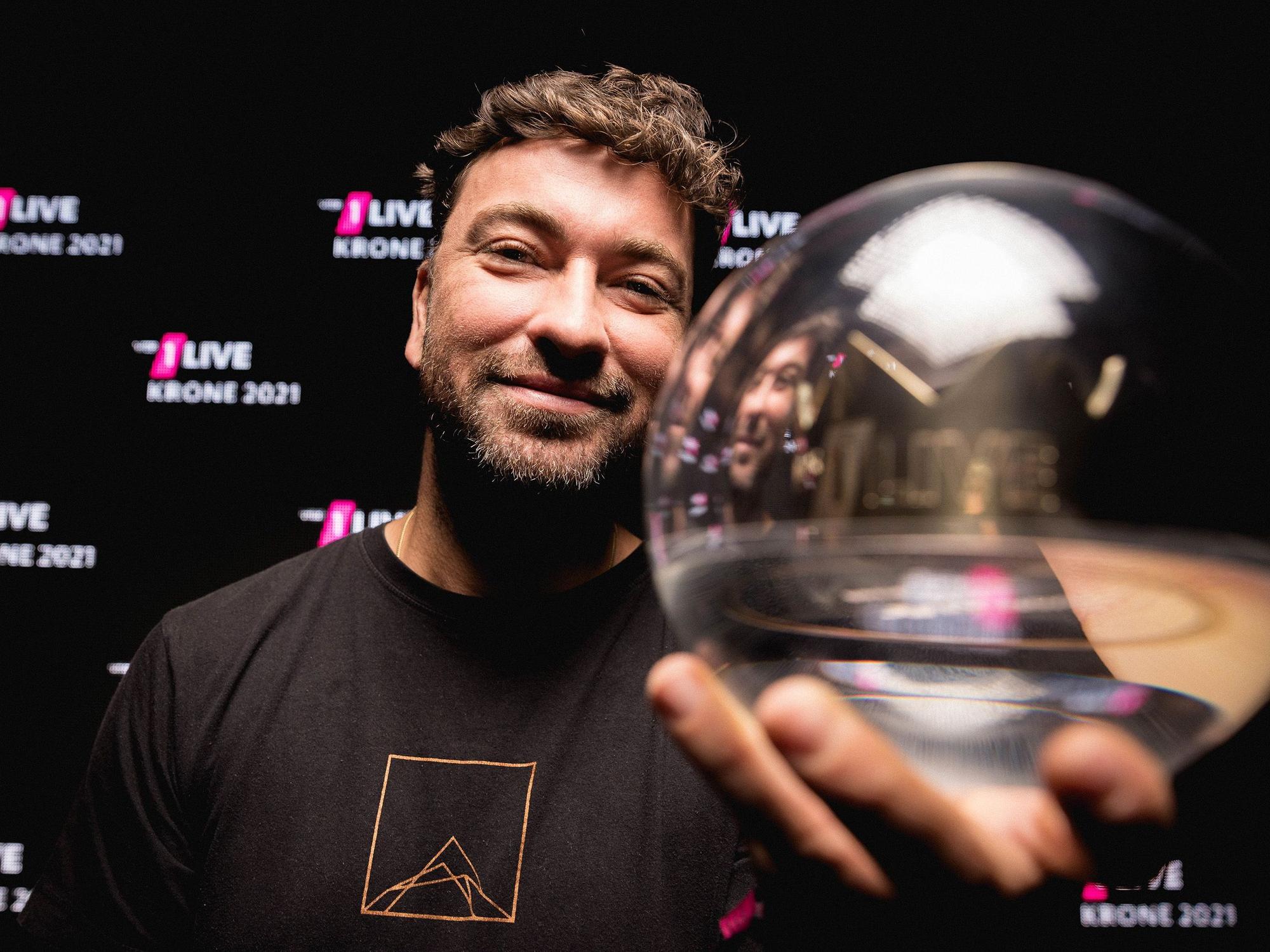 Rapper Materia (hier zu sehen im Dezember 2021) wurde im vergangenen Jahr bei der „1Live-Krone“ zum Künstler des Jahres gekürt.