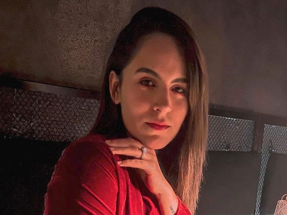 Linda Villanueva, Spielerfrau des mexikanischen Nationalspielers und WM-Teilnehmers Jorge Sánchez, posiert auf einem bei Instagram veröffentlichten Foto.