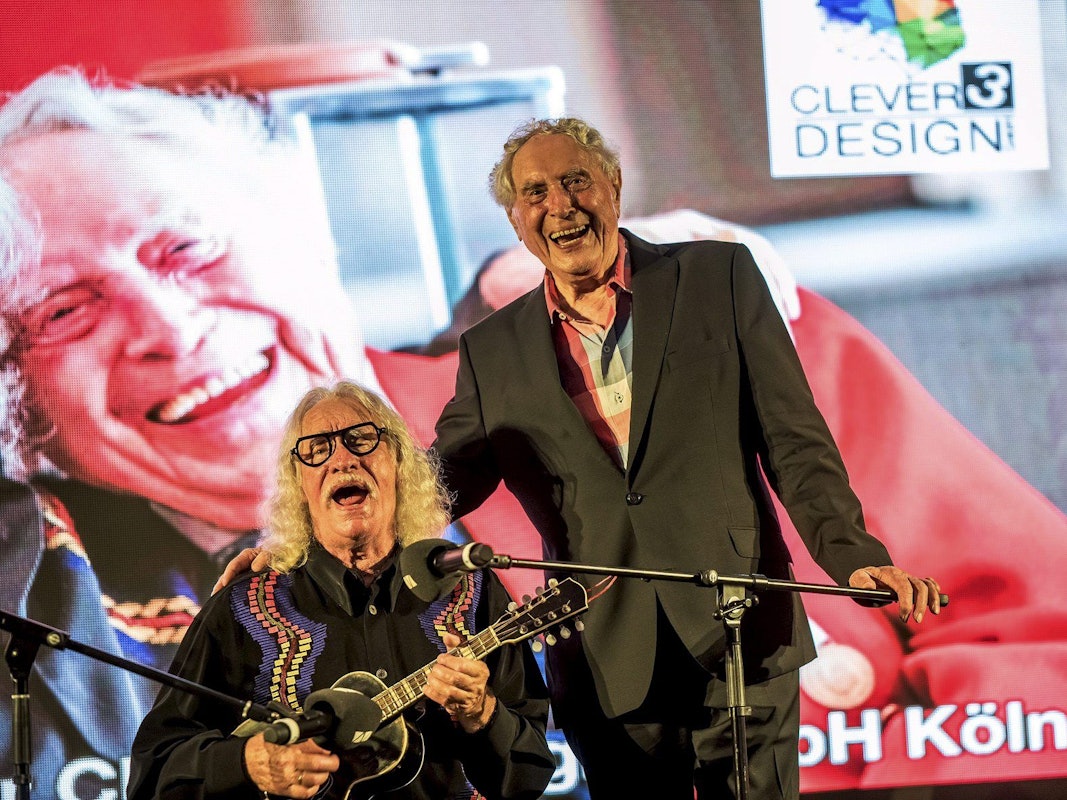 Hans Süper und Ludwig Sebus bei ihrem gemeinsamen Auftritt in Lindenthal.