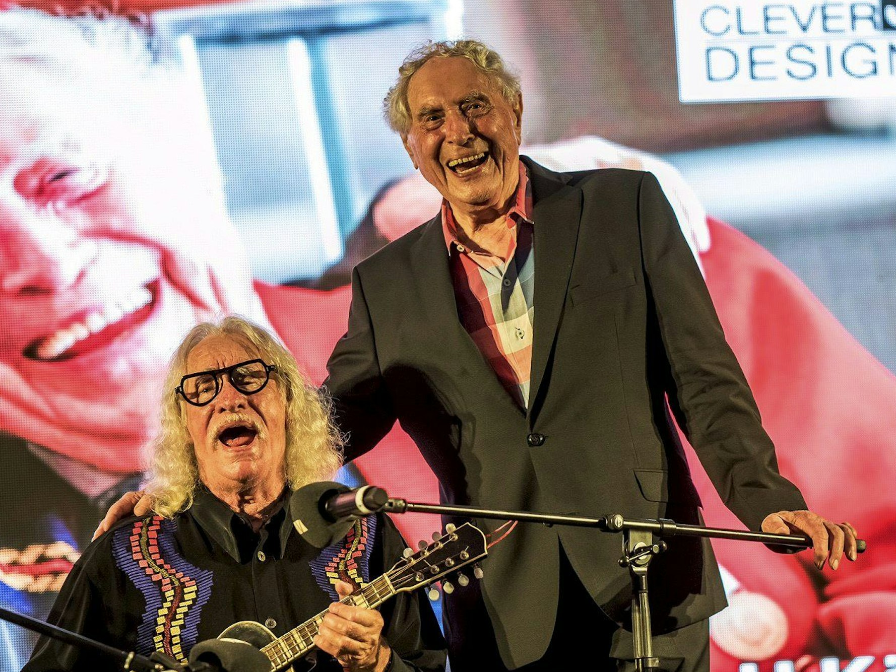 Hans Süper und Ludwig Sebus bei ihrem gemeinsamen Auftritt in Lindenthal.