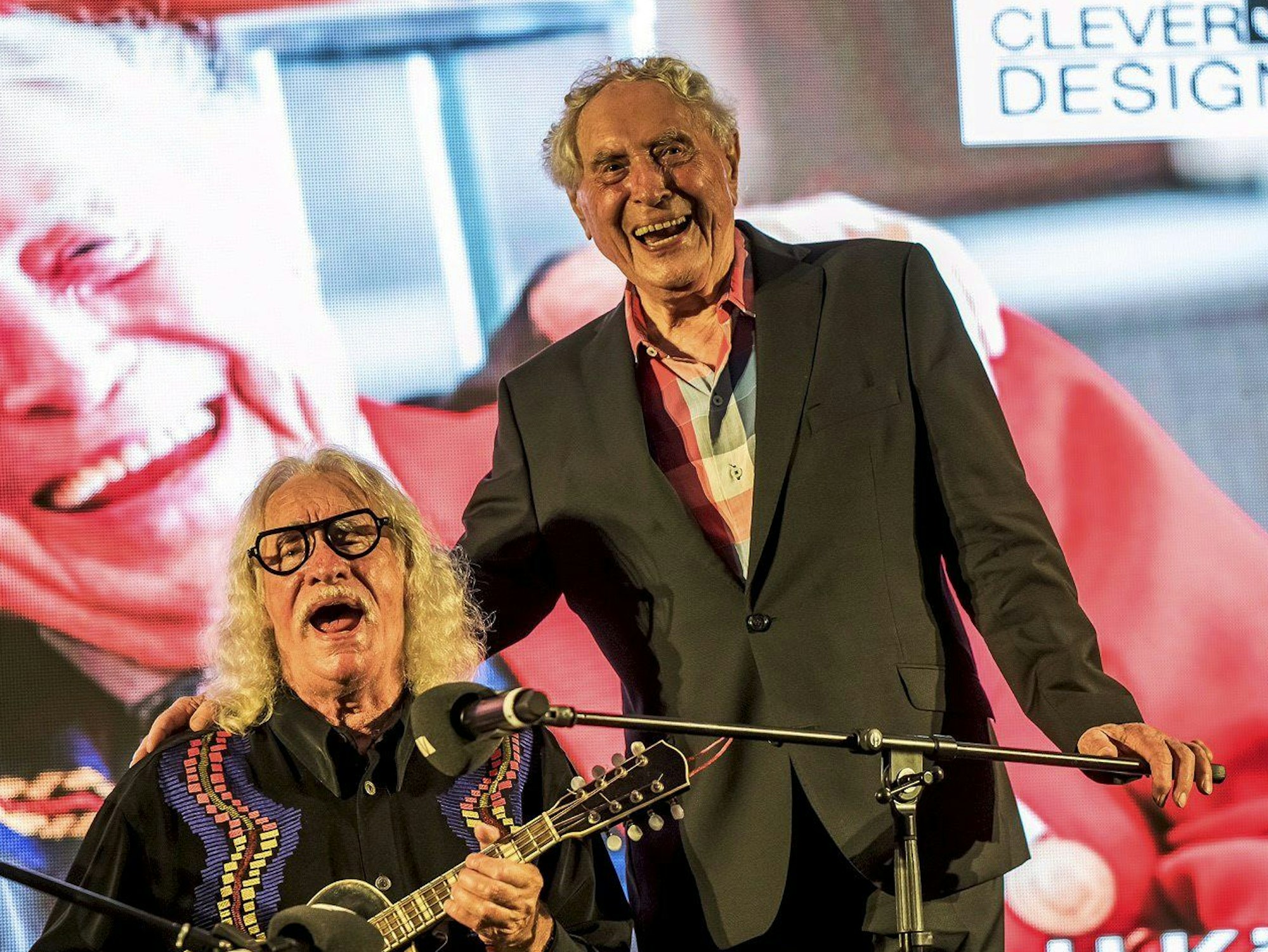 Hans Süper und Ludwig Sebus bei ihrem gemeinsamen Auftritt in Lindenthal.