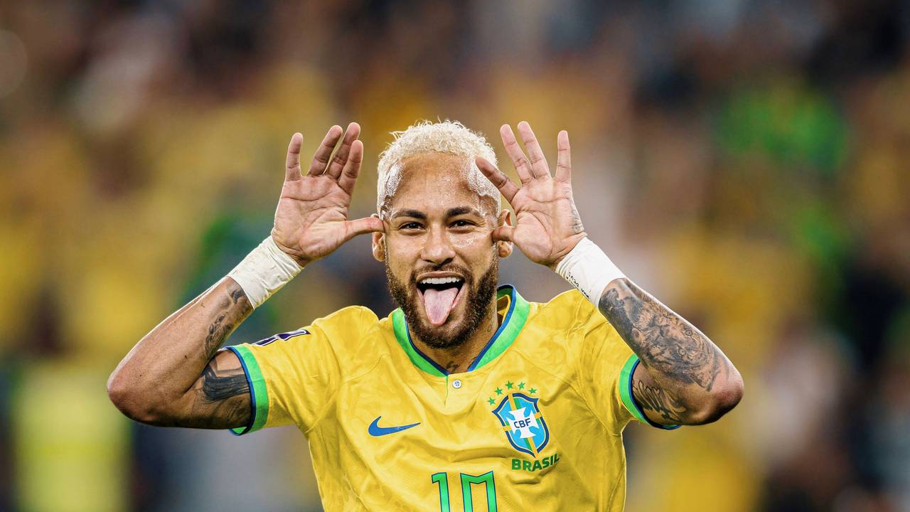 Neymar bejubelt sein Tor zum 2:0 für Brasilien im WM-Achtelfinale gegen Südkorea am 5. Dezember 2022.