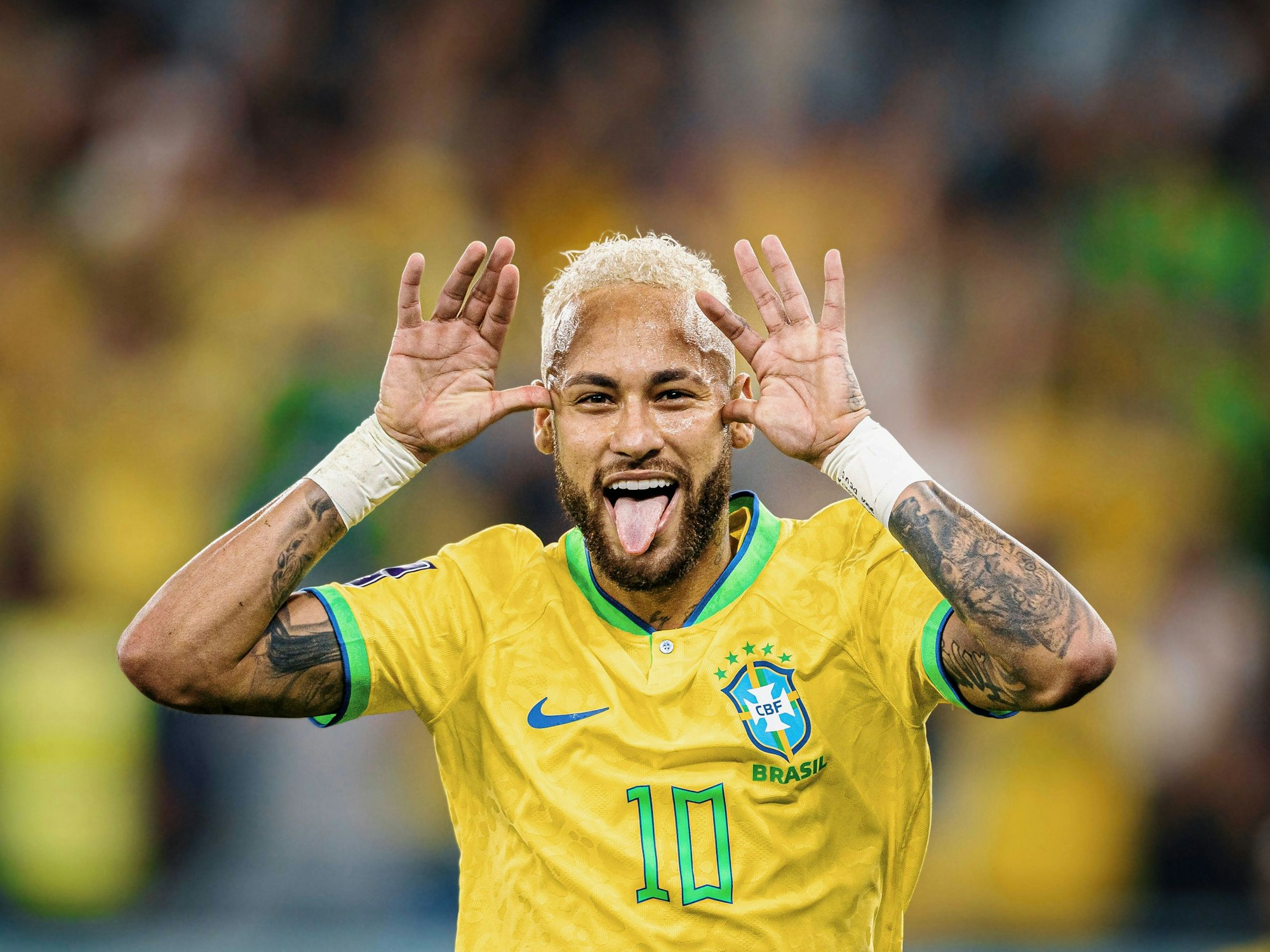 Neymar bejubelt sein Tor zum 2:0 für Brasilien im WM-Achtelfinale gegen Südkorea am 5. Dezember 2022.