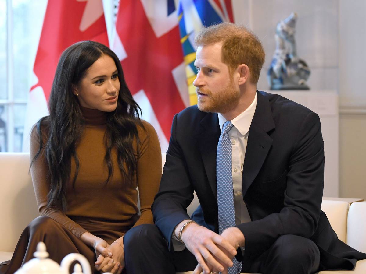 Prinz Harry und seine Frau Meghan, Herzogin von Sussex, aufgenommen während ihres Besuchs im Kanada-Haus, wo sie sich für die Gastfreundschaft bedankten, die das Commonwealth-Land ihnen im Familienurlaub gewährt hatte.