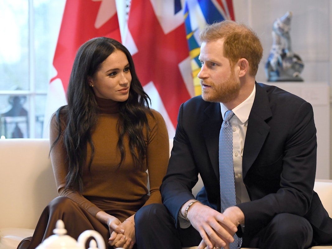 Prinz Harry und seine Frau Meghan, Herzogin von Sussex, aufgenommen während ihres Besuchs im Kanada-Haus.