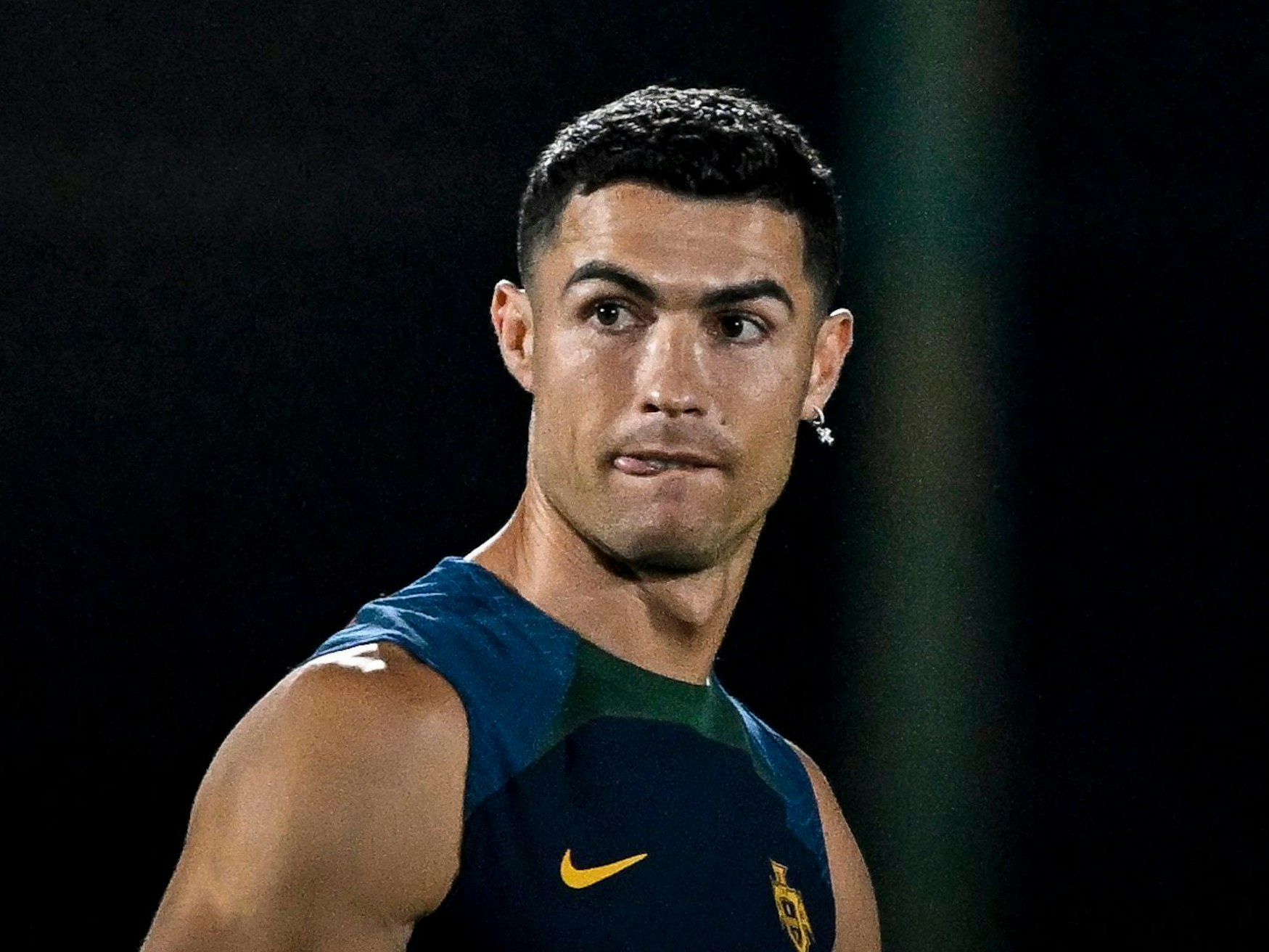 Cristiano Ronaldo beim Training mit Portugal.