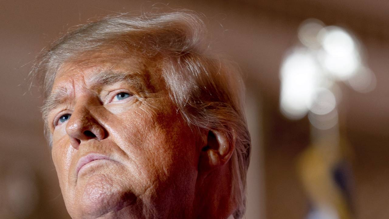 Das Foto zeigt den ehemaligen US-Präsidenten Donald Trump.
