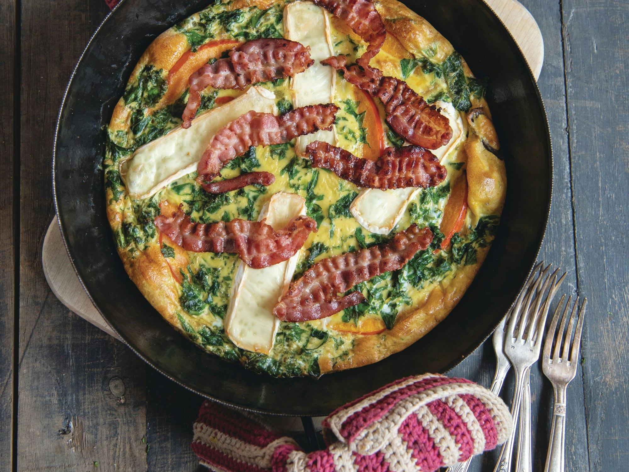 Grünkohl-Frittata mit Kürbis